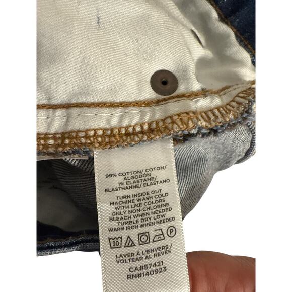 Ann Taylor LOFT Women's Slim Pockets High Waisted Curvy Denim Jeans Size 28 Blue - Picture 6 of 6